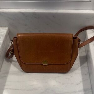Madewell Tan Leather Crossbody Bag
